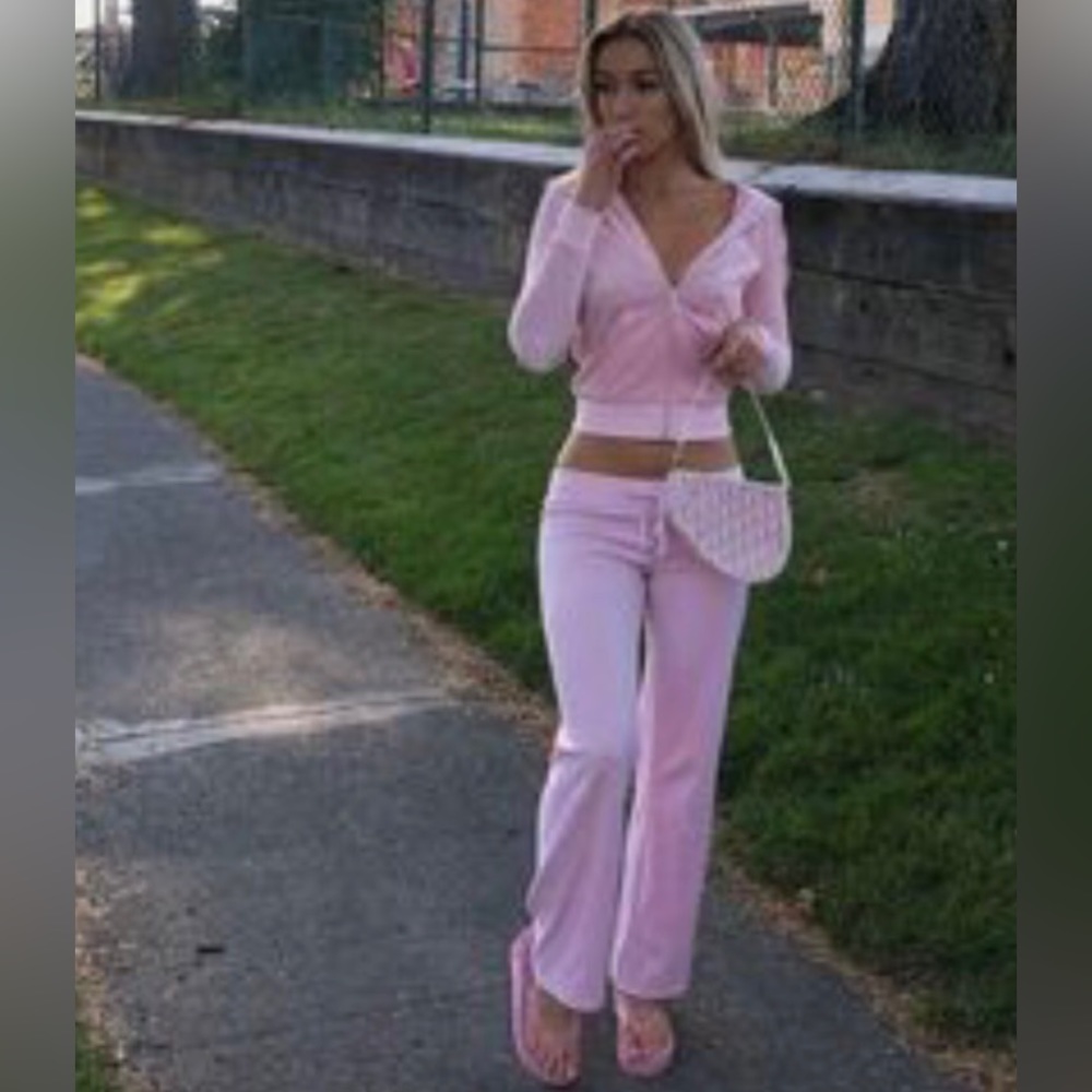 Moda Victoria’s Secret Track Suit Lounge Set 2pc Pink sz Sm